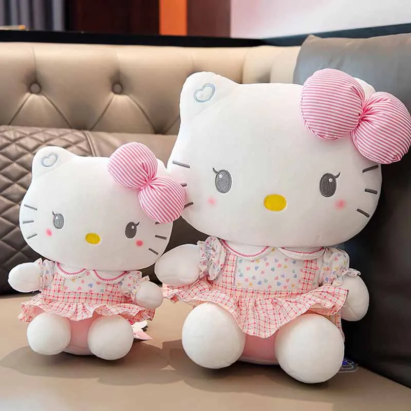 20/40 cm Sanrio süße Plüschtiere Hello Kitty Katzenpuppen rosa weiches Stofftierkissen KT Katze Plüschtier Mädchen Geburtstagsgeschenk