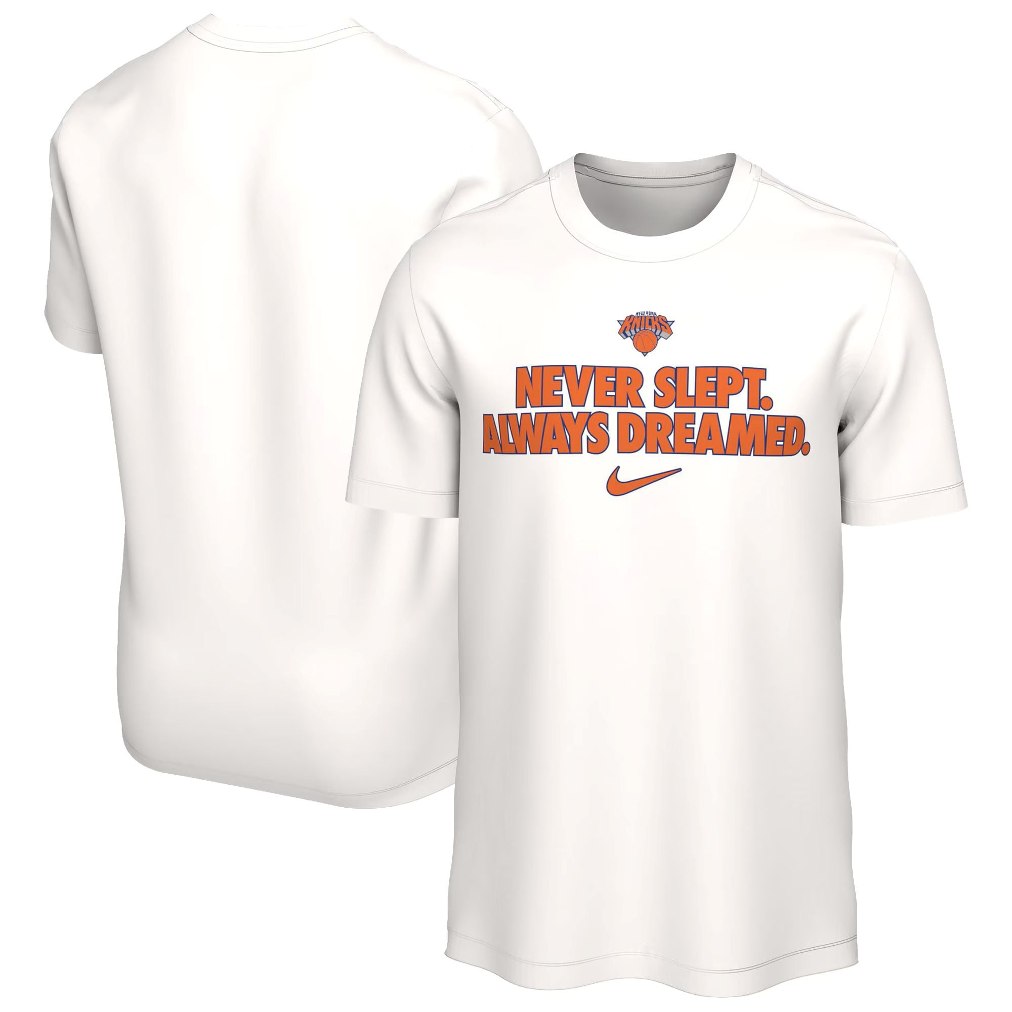 New York Knicks 2026 NBA Finals Champions Nike Brand Voice T-Shirt - Herren