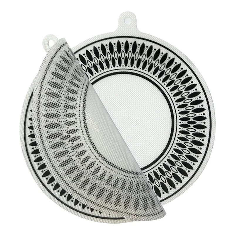 4 Stück/2 Stück/1 Stück Induktionskochfeld-Schutzmatte, Induktionskochfeld-Dichtung, runde Silikon-Induktionskochfeld-Schutzmatte, 22 cm Image