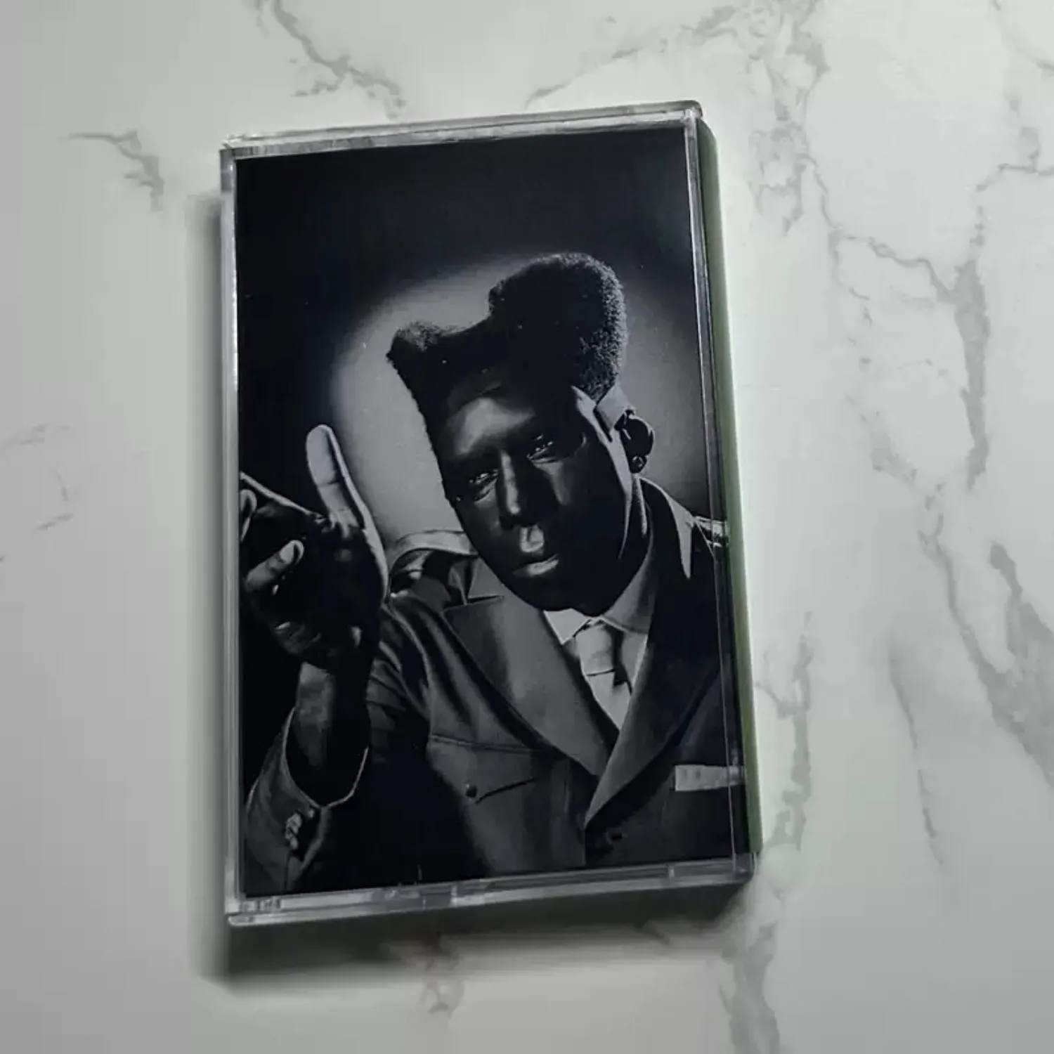 Alternative Hip-Hop Retro Kassette Schwarz-Weiß-Porträt-Cover Experimentelles Rap-Sammler-Audioband