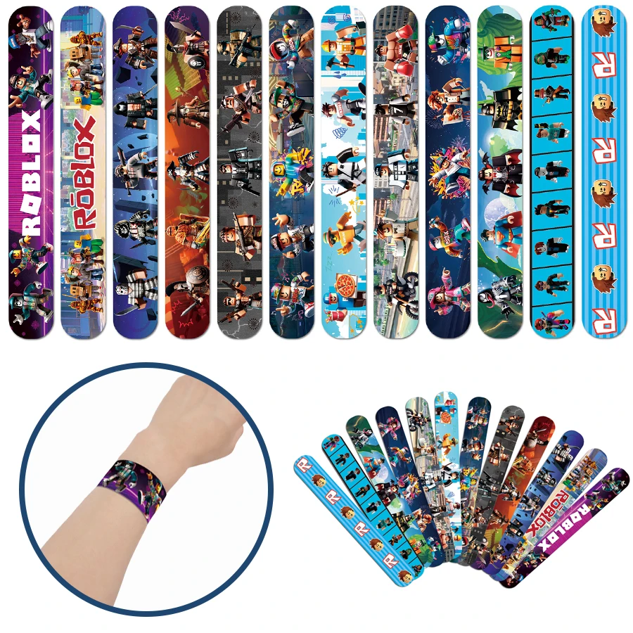 12/24/36 Stück Roblox 99 Nights In The Forest Slap-Armbänder, Partygeschenke, Taschenfüller, Geschenke, Geburtstagsparty-Zubehör, Belohnungspreis Image