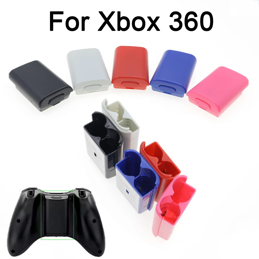 1-10PCS Batterie-Rückabdeckung für Xbox 360 Wireless Controller AA Batteriehalter Gehäuseabdeckung für Xbox360 Gamepad Spielzubehör Image