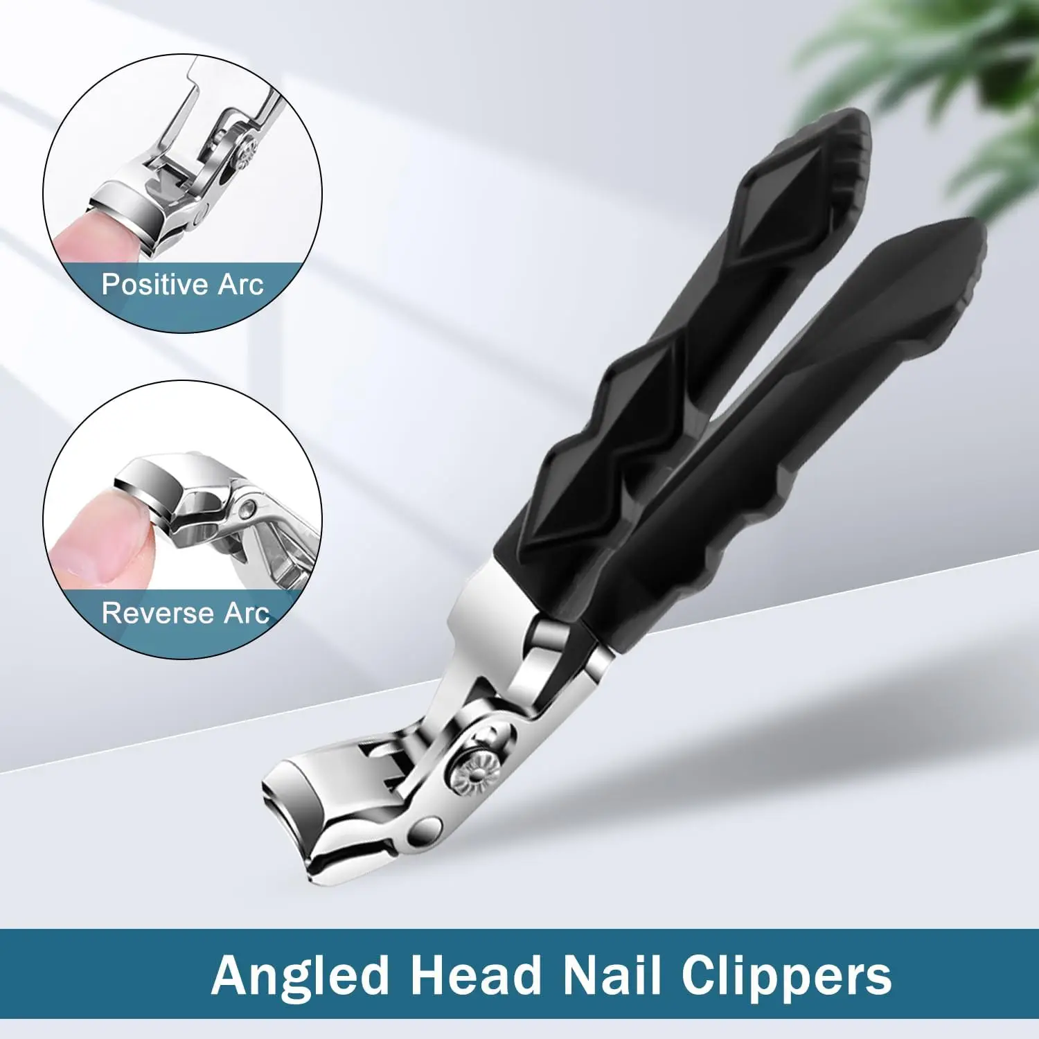 Nagelknipser für Senioren mit Langem Griff, Professioneller Zehennagelknipser für Dicke Nägel, Nagelschneider und -trimmer, Maniküre-Werkzeug Image