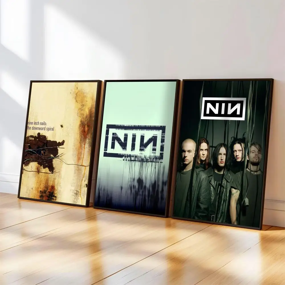 N-Nine Inch N-Nails Poster, Musikalbum-Cover für Zimmer, Leinwandgemälde, Kunstdruck, Heimwanddekoration, Bild, Geschenk Image