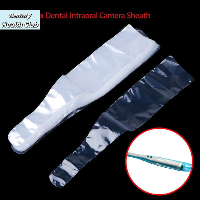 【100 Stück Einweg-Schutzhüllen für intraorale Dentalkameras für Zahnmedizinlabor-Endoskopien, Filmgriff-Schutzhüllen】 Image