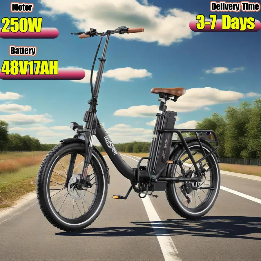 ONESPORT OT16-2 48V17AH Elektrisches Urban-Hybrid-Fahrrad für EU-Lagerbestand, Faltbares City-E-Bike für Erwachsene mit Bürstenlosem Motor Image