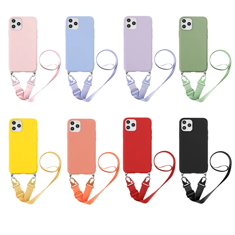 Umhängehülle mit Trageriemen für Xiaomi POCO X8 X7 F8 M6 X6 Redmi Note 15 14 Pro 15C 14C 13 Mi 17T 15T 14T Halskette Lanyard Weiche Schutzhülle Image