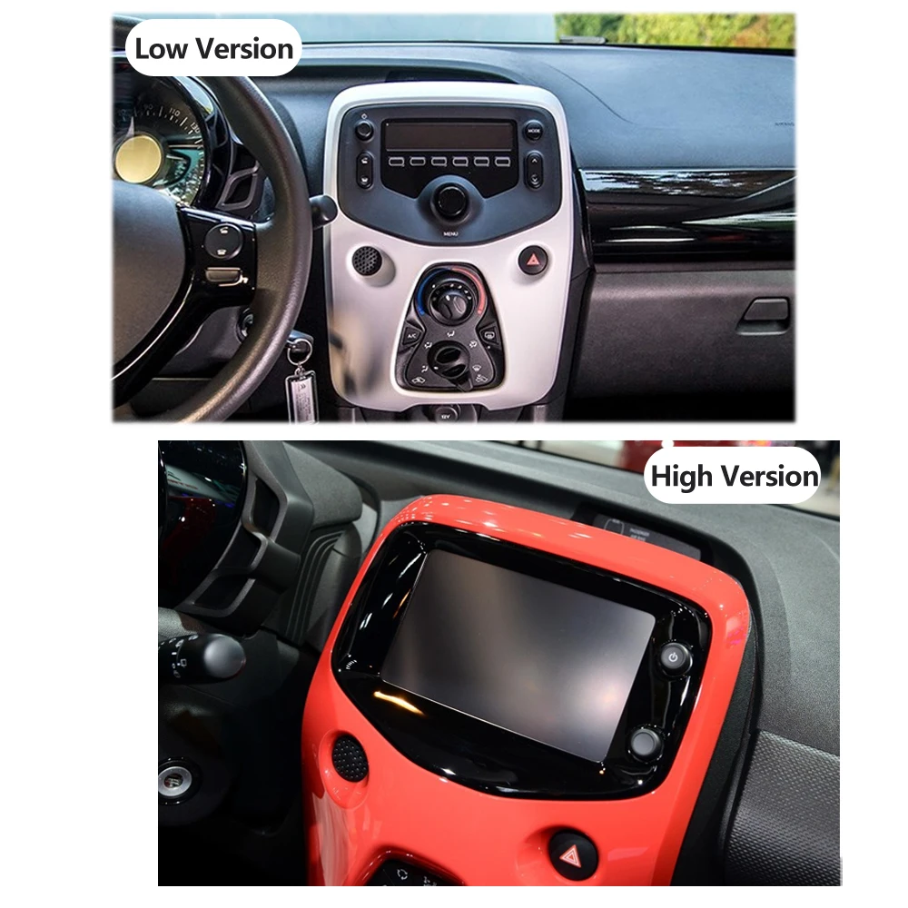 SINOSMART Autoradio-Haupteinheit für Toyota Aygo Peugeot 108 Citroen C1 2016-2020 8-Kern-CPU, QLED DSP 4G LTE mit CarPlay-Unterstützung Image
