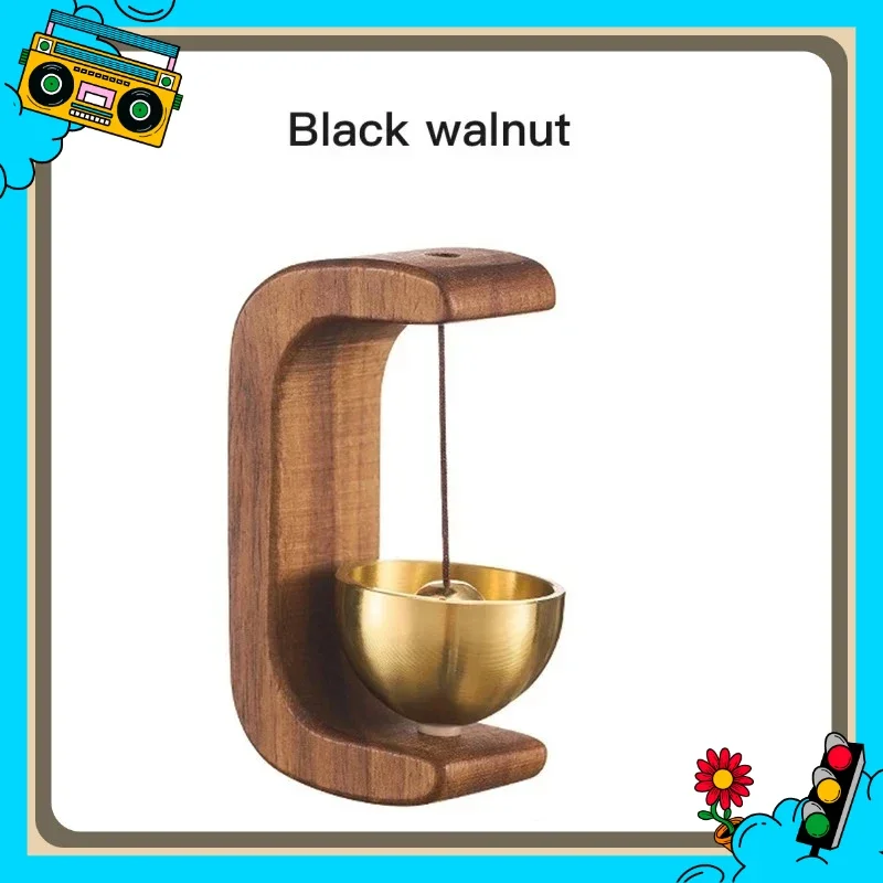 Die Glocke Kupferglocke Walnuss Kupfer Ornam Inhalation Home Windglocke Buche Auto Int Dopamin Windglocke magnetisch Image