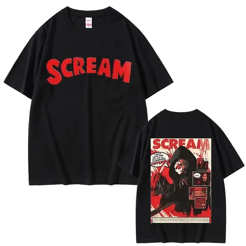 Horrorfilm Scream Merch T-Shirt Billy Loomis Grafik-T-Shirts für Männer und Frauen, modisches T-Shirt für Männer, lässige Vintage-T-Shirts Image