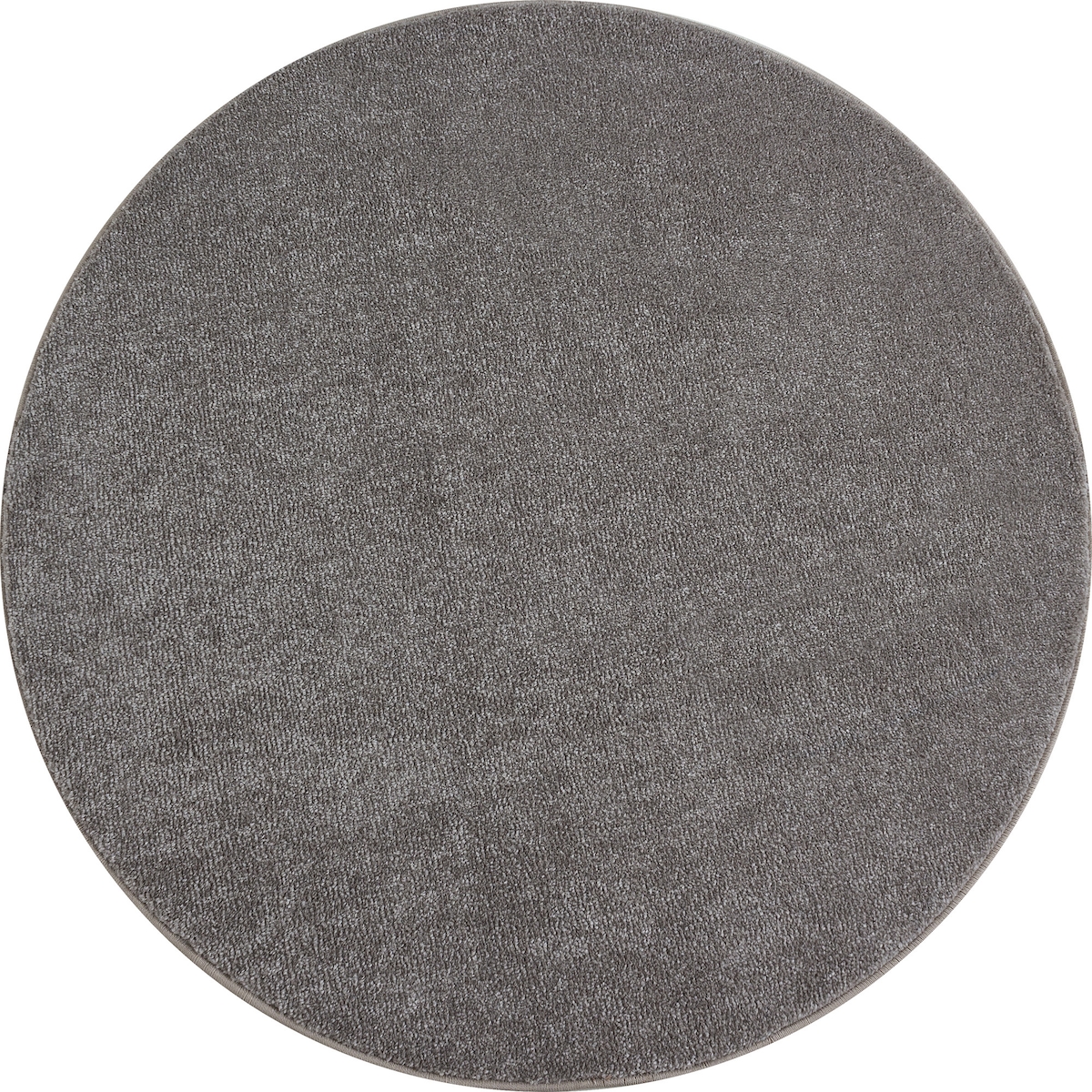 Teppich Flur Einfarbig Pflegeleicht Waschbar Strapazierfähig Wohnzimmer Schlafzimmer Rund Beige 200x200 cm – MAIN von Kadima Design Image