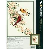 Dimensions Crewel Embroidery Kit 11 X15 -Cardinals In Dogwood