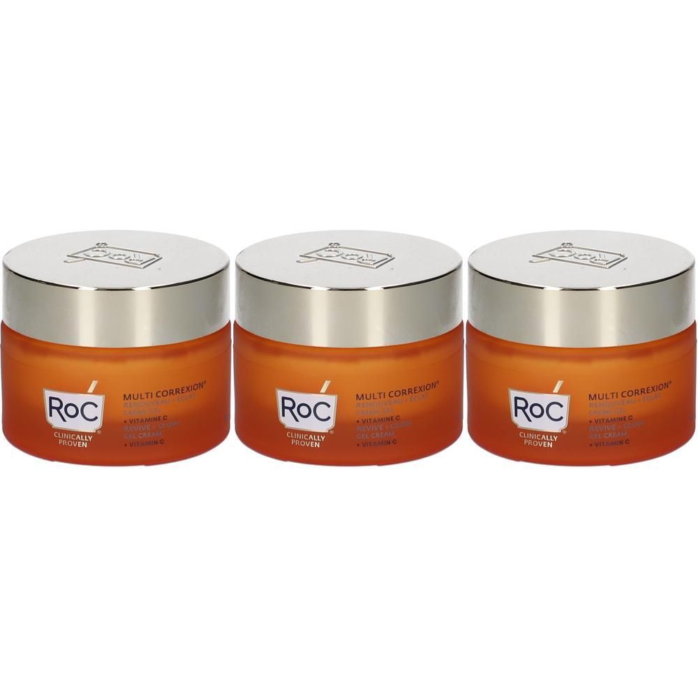 ROC MULTI CORREXION® Revive + Glow Crema Gel Illuminante 3x50 ml