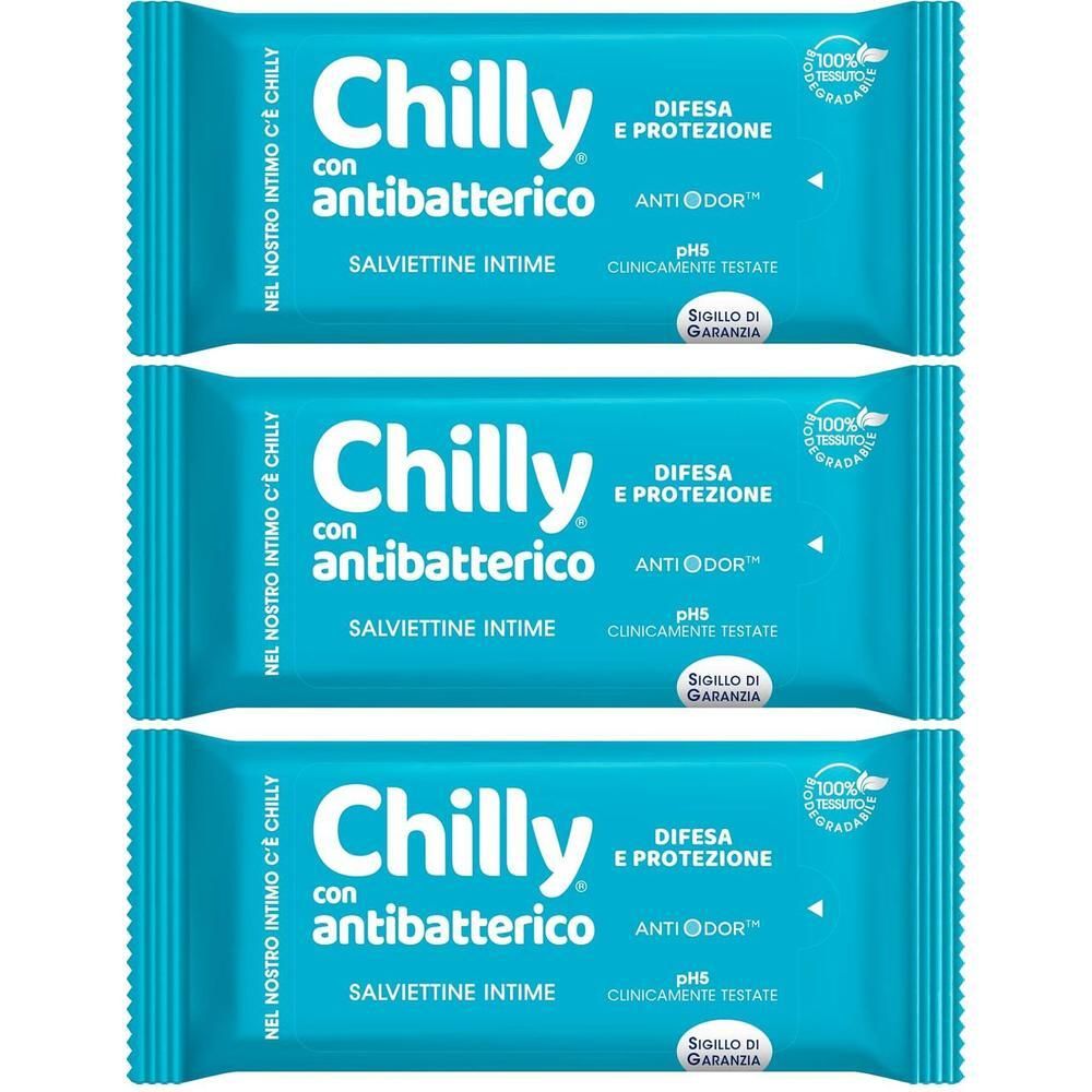 Chilly Salviettine Intime con Antibatterico 3x1 St
