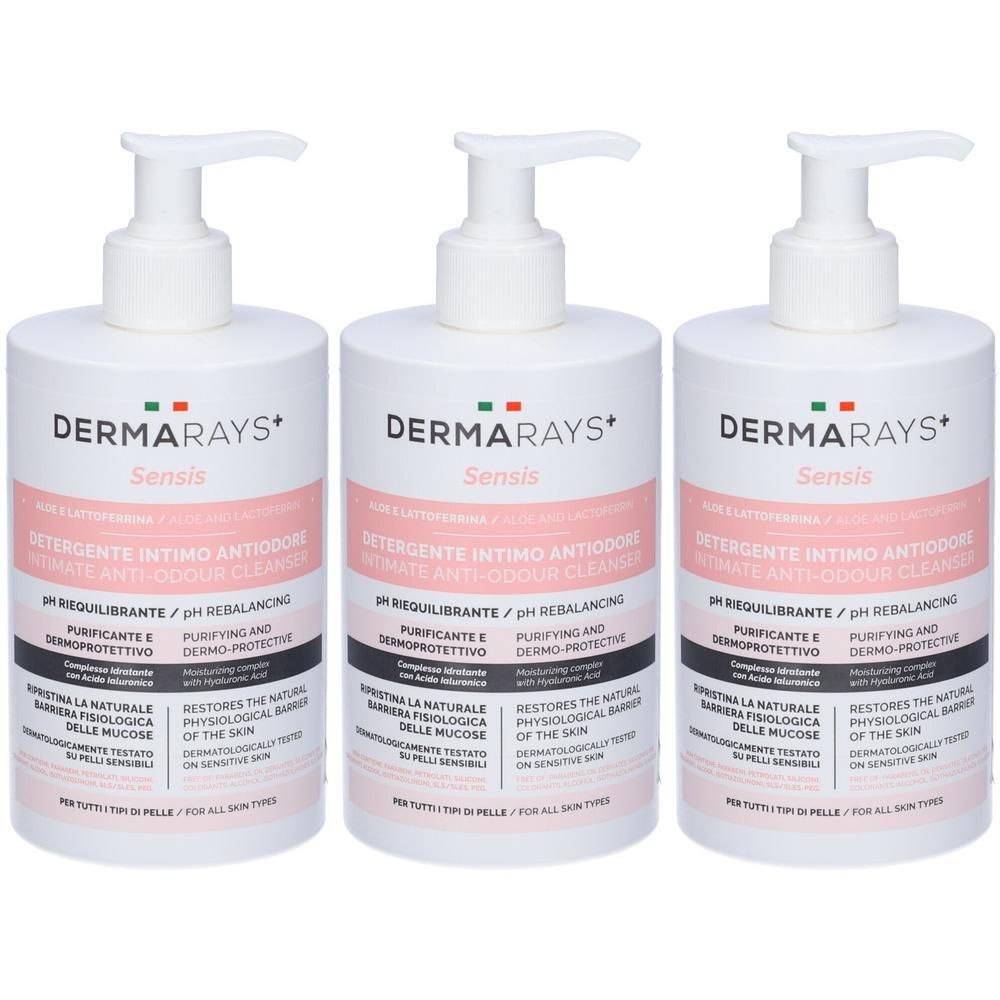 DermaRays+ Sensis Detergente Intimo Antiodore 500ml 3x500 ml
