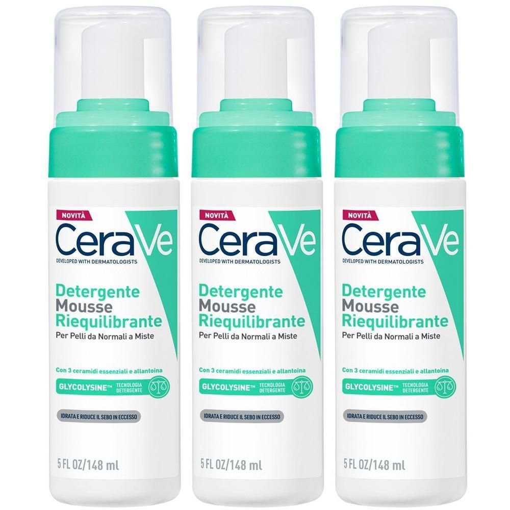 CeraVe Mousse Detergente Riequilibrante, Per Pelli Sensibili da Normal