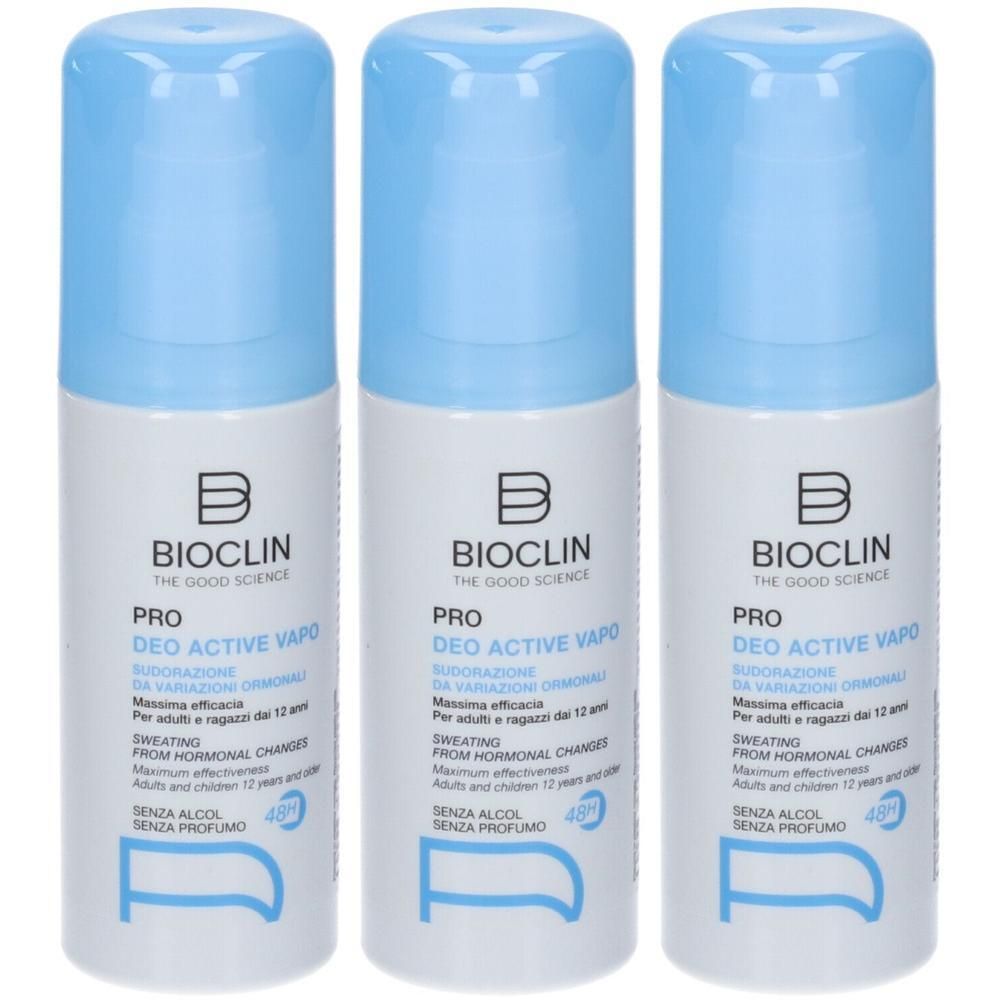 Bioclin Pro Deo Active Vapo Sudorazione da Variazioni Ormonali 3x100 m