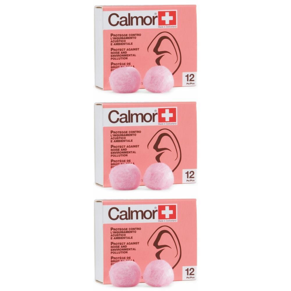 Calmor® Tappi Auricolari Antisuono in Cera 12 pezzi 3x12 St