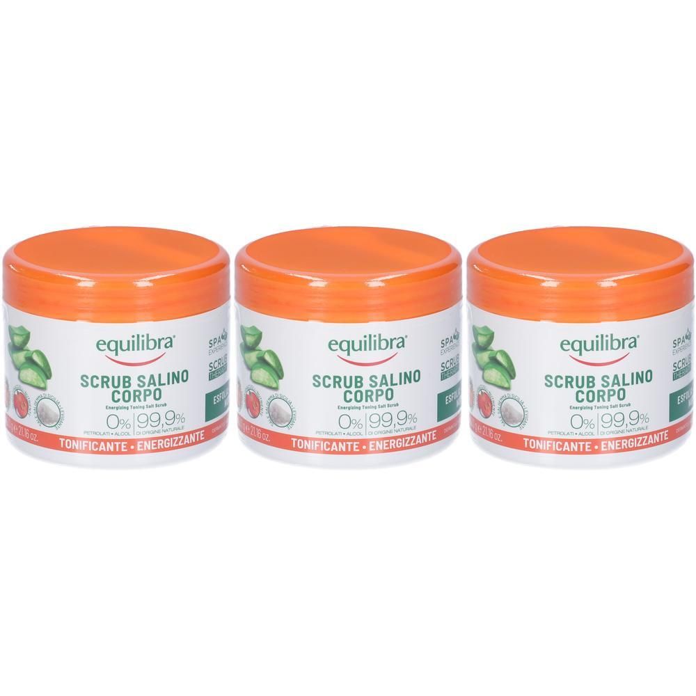 Equilibra® Scrub Salino Tonificante Energizzante 3x600 g