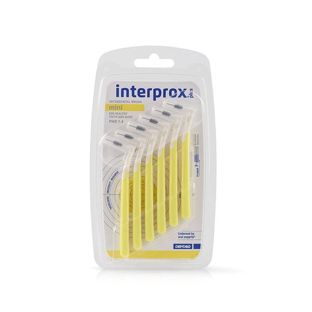 Interprox Plus Mini 6 Scovolini Gialli Anti-Placca e Anti-Carie per sp
