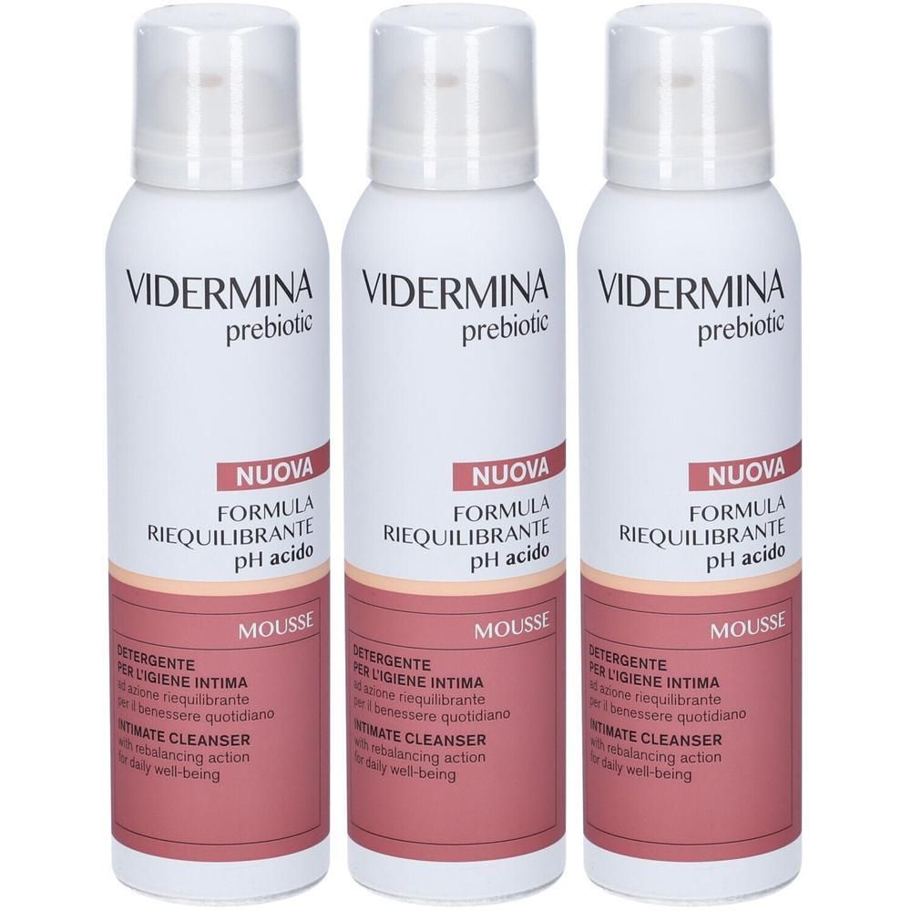 Vidermina Prebiotic Mousse Nuova Formula 3x150 ml