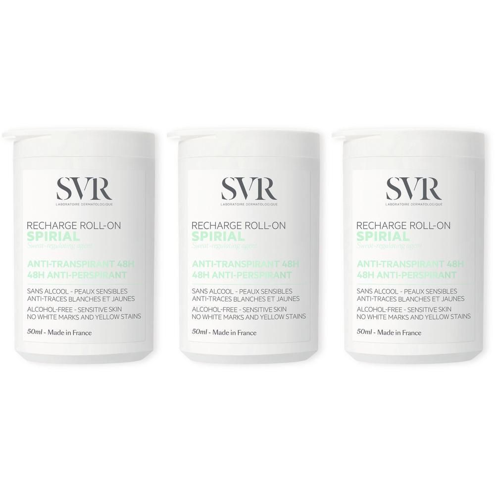 SVR Spirial Deodorante Roll-On Ricarica 3x50 ml