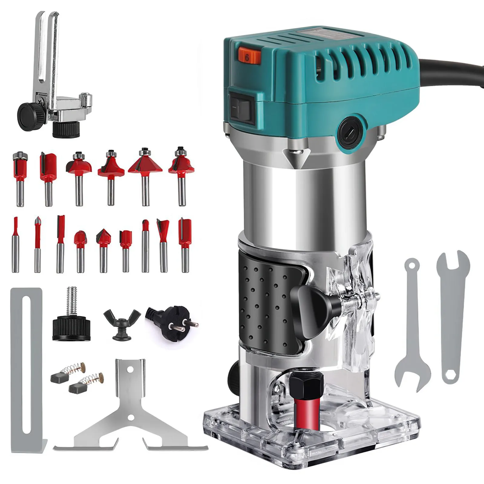 1380 W Elektrische Holz Router Elektrische Trimmer Holzbearbeitung Fräsen Gravur Schlitzen Trimmen Maschine Carving Router Werkzeug Image