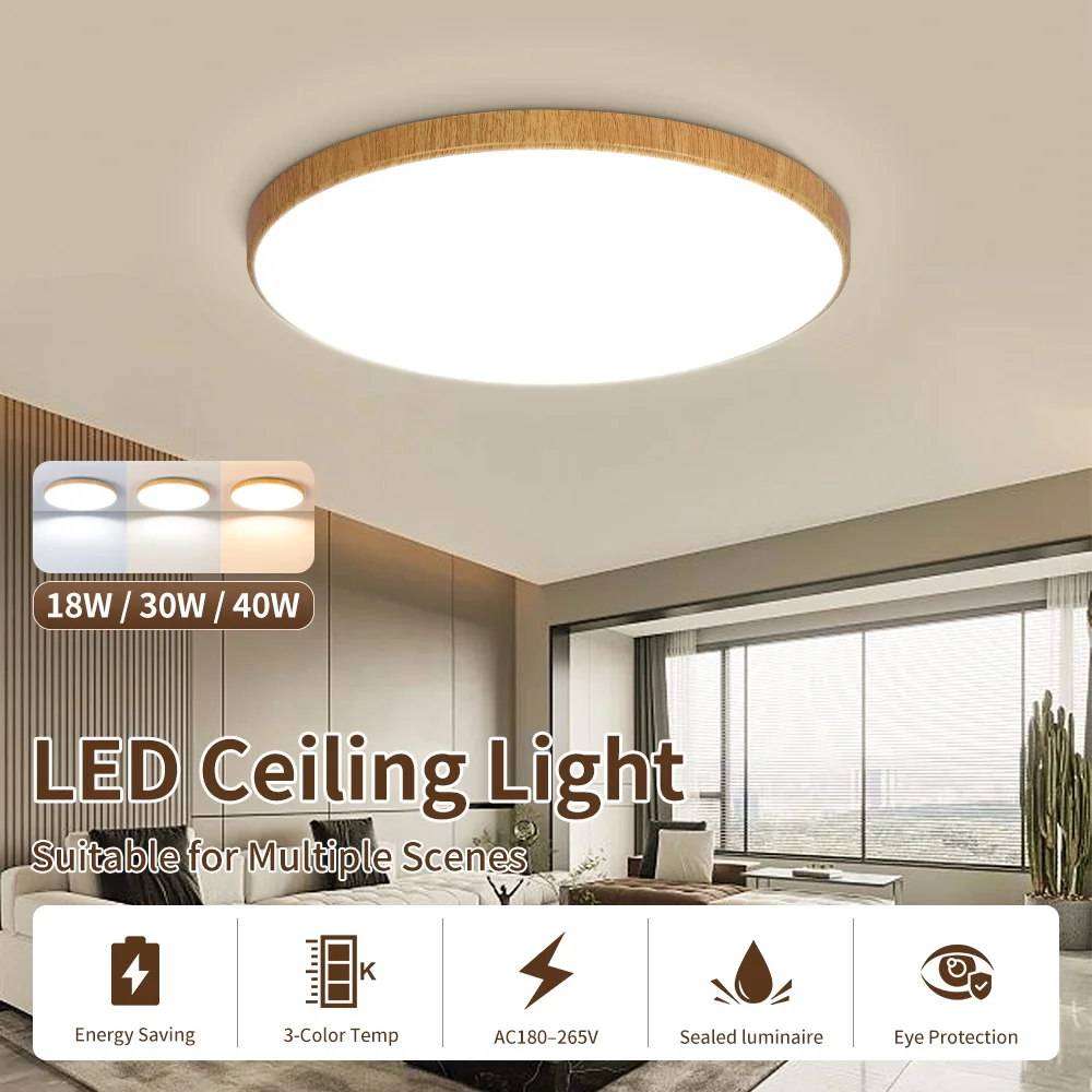 220V LED-Deckenleuchten LED-Deckenlampe 18W/30W/40W/50W Beleuchtung für Wohnzimmer LED-Leuchten Moderne Heimdekoration