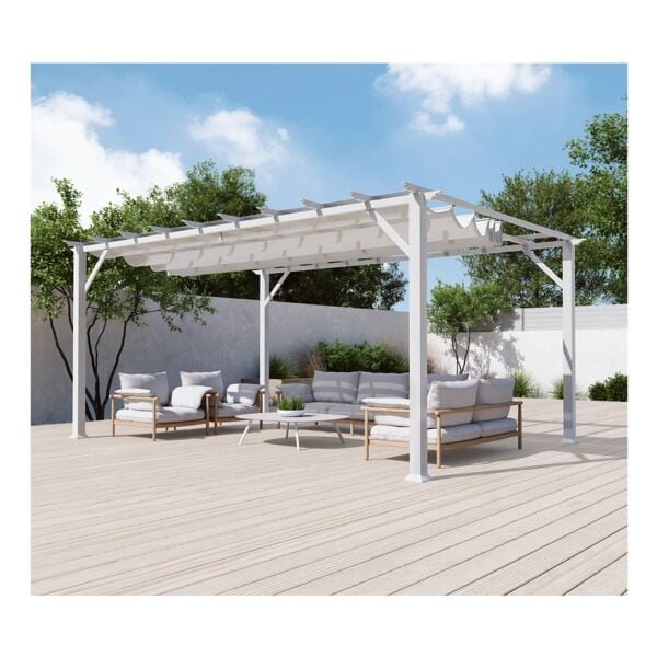 Paragon Outdoor Pavillon »Florida« inkl. Sonnensegel Weiß