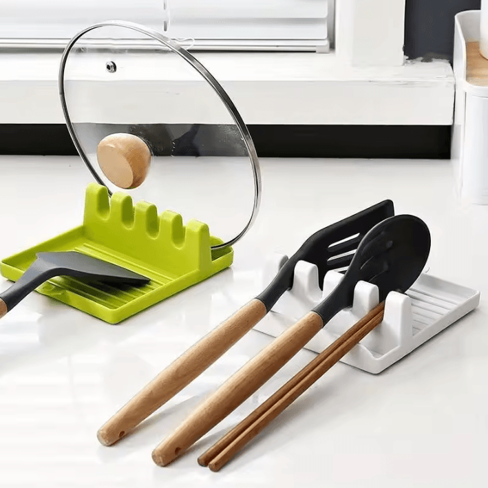 RestEase Kitchen Spoon & Utensil Holder Rack green