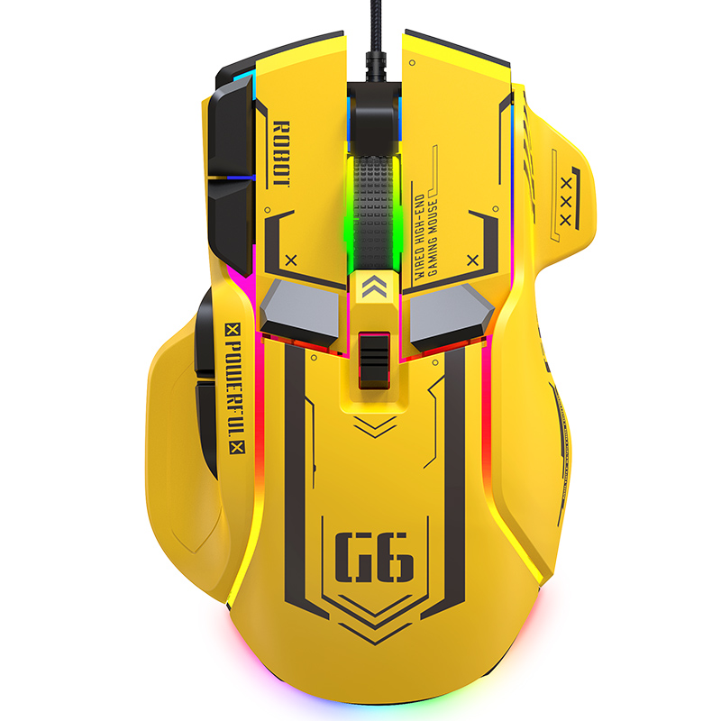 RGB Gaming Mouse DPI Programmable Wired Mouse For Gaming & Work blue Wired