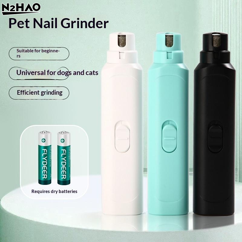 Pet Supplies 1Pcs Pet Grooming Tools Pet Nail Grinder Dog Cat Battery Model Nail Trimmer Large And Small Dogs Nail Clipp white