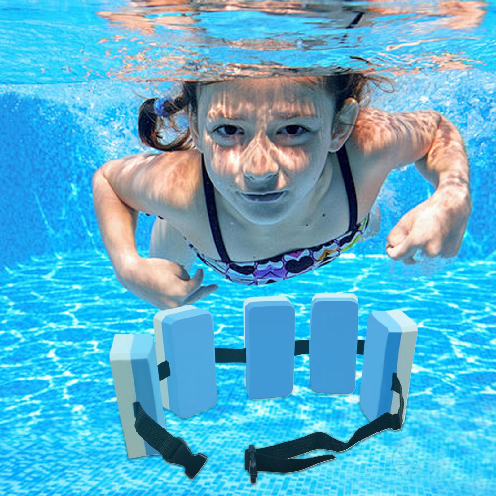 Kids Swimming Training Belt EVA Floatation Aid Adjustable Swim Belt For Kids & Teens a