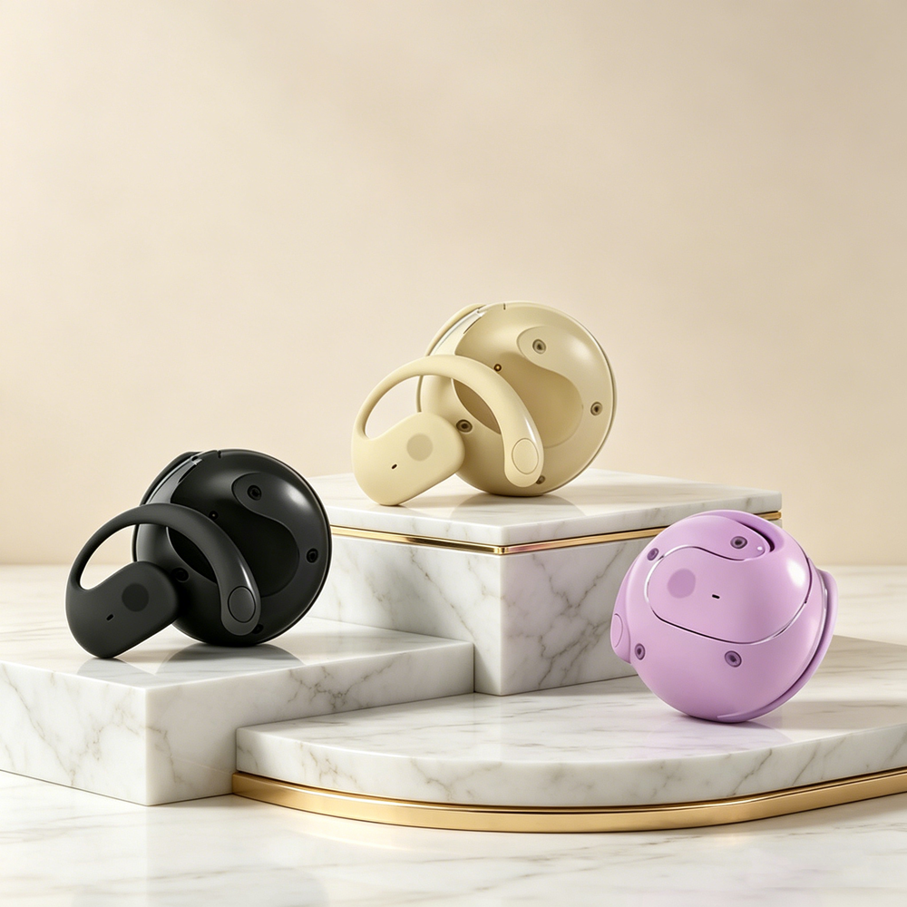 Long Battery Wireless Bluetooth Sports Earbuds With HiFi Sound white