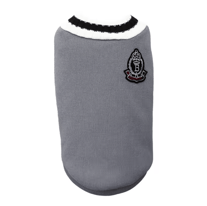 CozyPaws Winter Pet Sweater Vest gray l