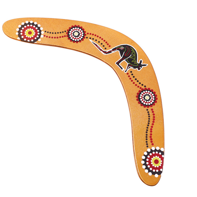 Premium Wooden Kangaroo Boomerang Flying Disc Toy Durable Wooden Boomerang Toy For Family Fun Premium Wooden Kangaroo Boomerang Flying Disc Toy Durable Wooden Boomerang Toy For Family Fun