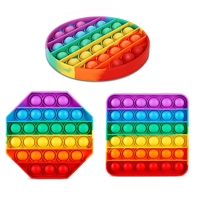 CalmPop Silicone Bubble Fidget Toy Set For Kids Pack Stress Relief Sensory Toys CalmPop Silicone Bubble Fidget Toy Set For Kids Pack Stress Relief Sensory Toys