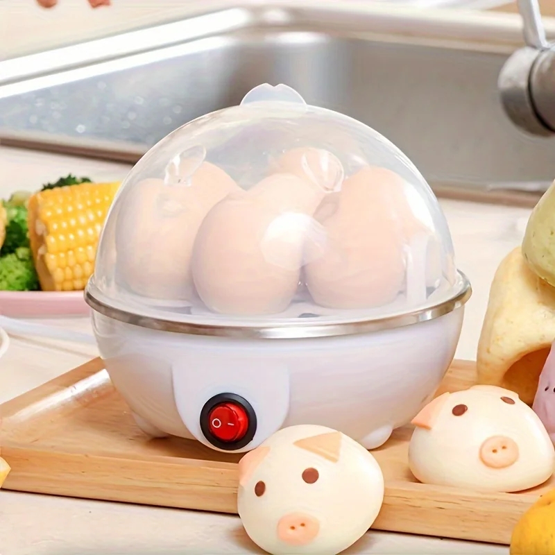 RapidChef 7 Egg Electric Egg Cooker & Steamer With Auto Shut Off white us