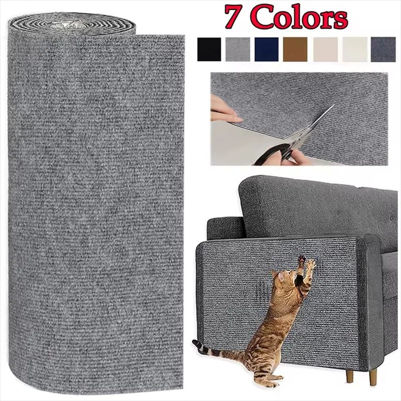 Self Adhesive Cat Scratch Protector Carpet Wall Mat warm White 11.81 78.74 In