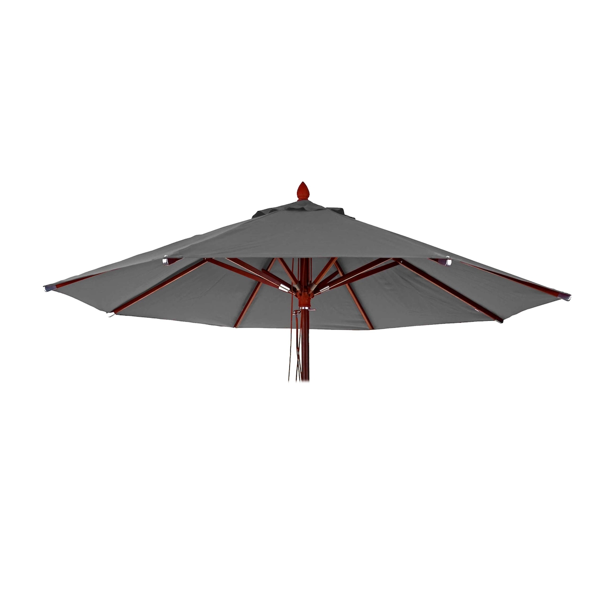 Mendler Ersatz-Bezug für Gastronomie Holz-Sonnenschirm HWC-C57, Sonnenschirmbezug, rund Ø4m Polyester 3kg ~ anthrazit Image