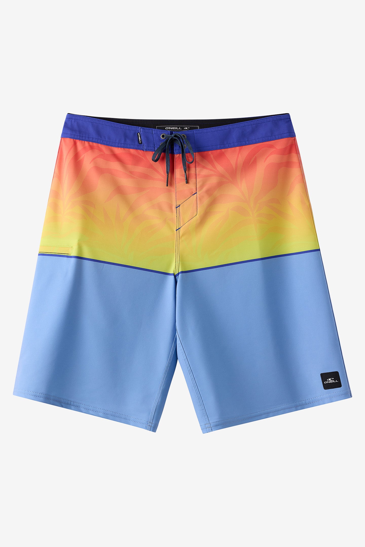 O'Neill Boy's Hyperfreak Heat Block 17"" Board Shorts in Blue Jelly, Size 27, Elastane/Polyester