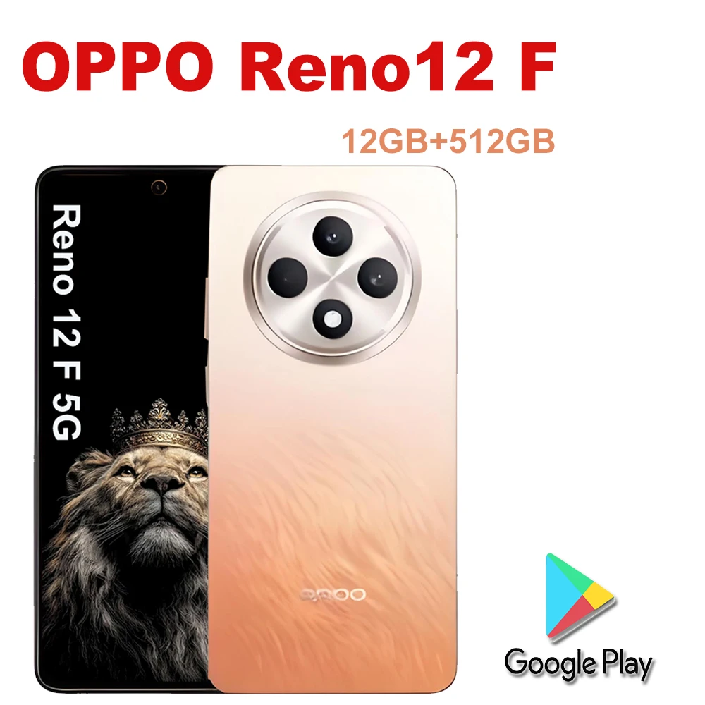OPPO Reno 12F Smart Phone That Supports Type-C Headphone Plug/Large Memory Smart Phone That Supports Screen Fingerprint/Facial R