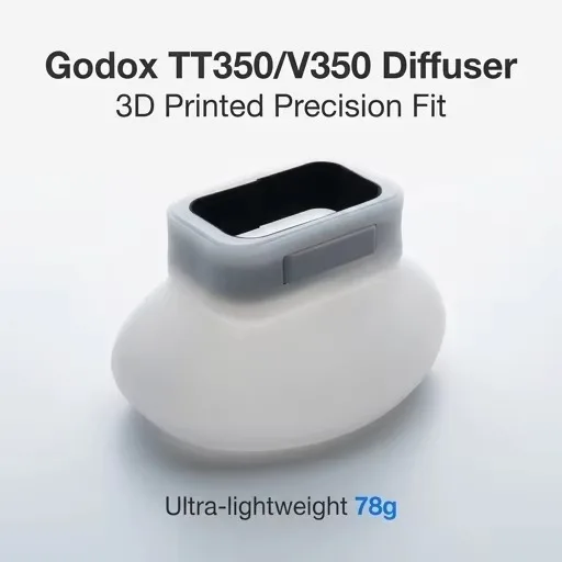 Silikon-Blitzdiffusor-Abdeckung für Godox TT350 V350 Speedlite, Tragbares Weichlicht Reduziert Harte Schatten Image