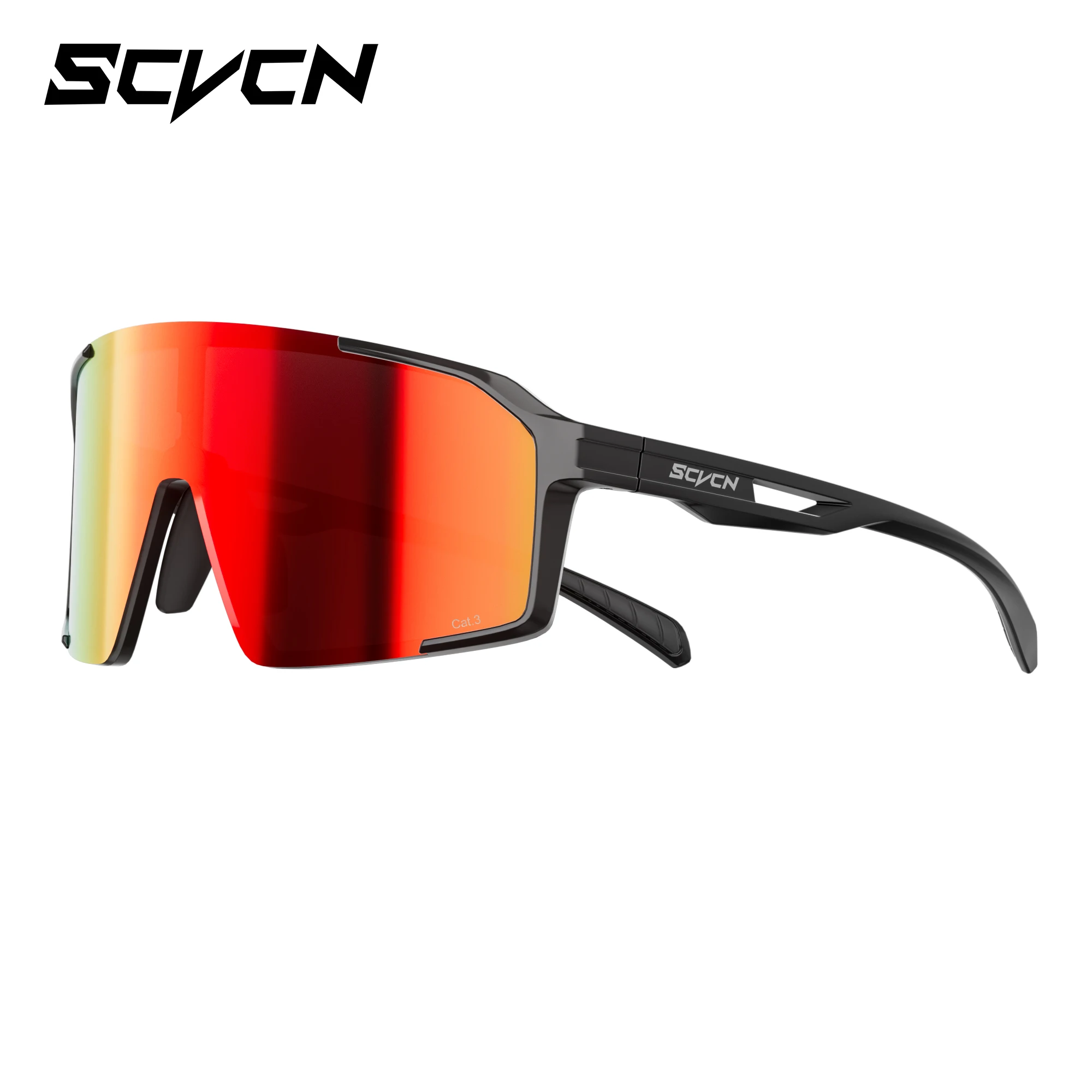 SCVCN Neue UV400 Sportbrille für Herren und Damen – MTB Outdoor Fahrrad-Sonnenbrille für Radfahren, Wandern und Klettern Image