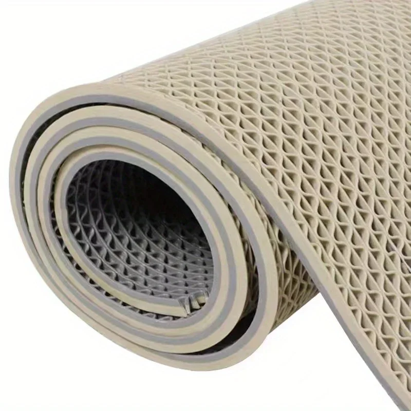 Showers and Kitchen Doors, Bathroom Mat 1800G Weight Two-tone Non-slip PVC Bathroom Mat - Thick Commercial Grade Floor Mat,