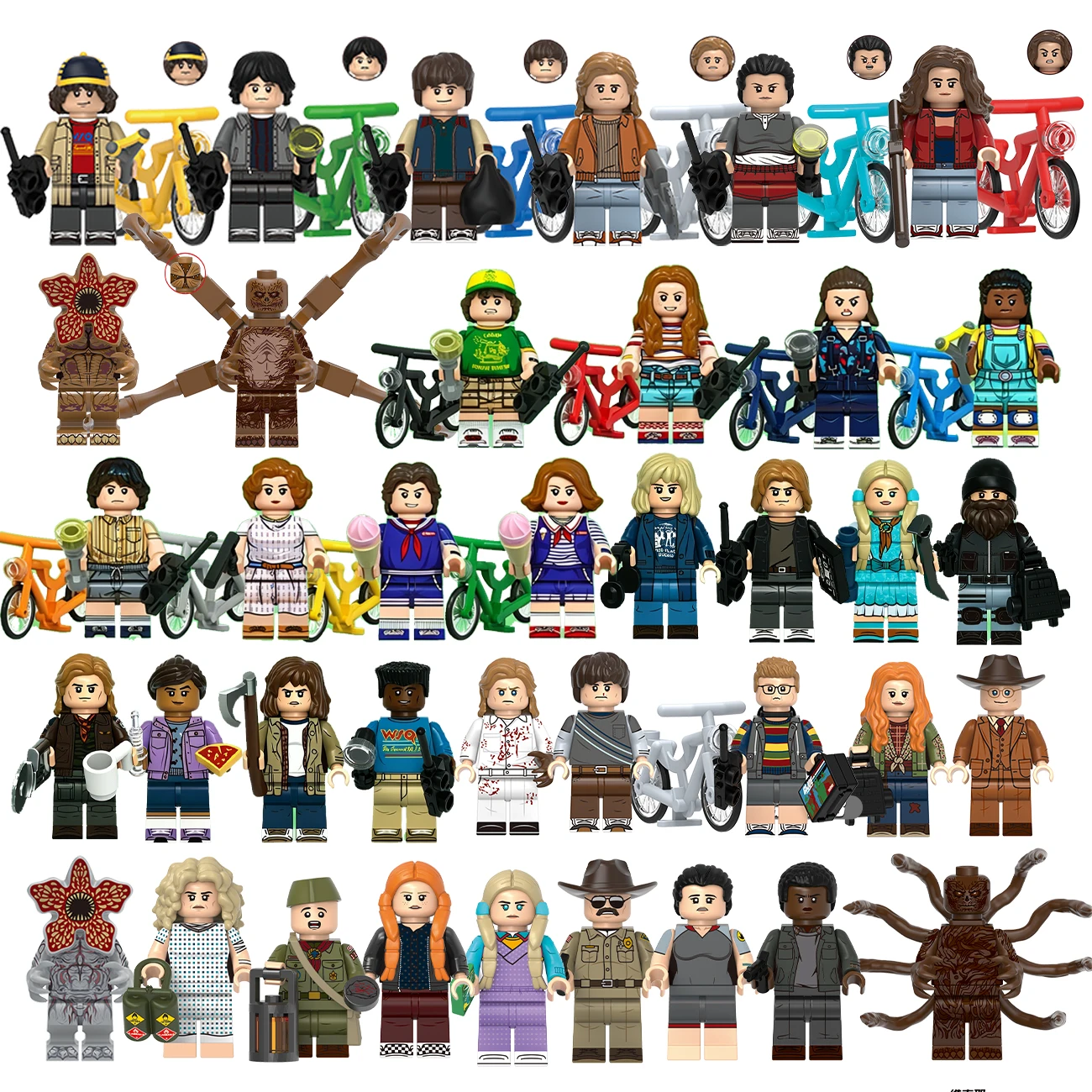 Horrorfilm-Charakter-Baustein-Serie: Erleuchtende Actionfiguren-Kollektion für Film- und Fernseh-Enthusiasten Image