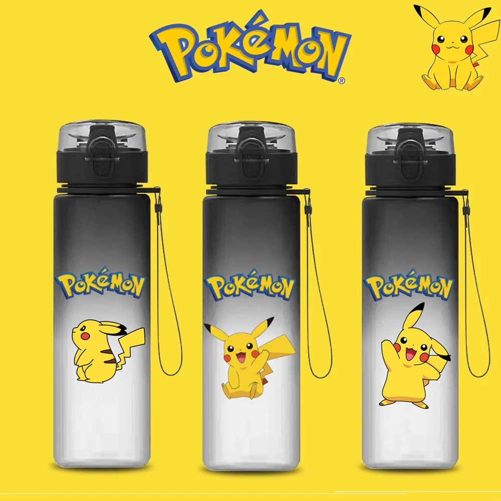 Pokemon 500ML Charmander Wasserbecher Kinder Tragbare Plastik Cartoon Kawaii Pikachu Outdoor Große Kapazität Sport-Wasserflasche Image