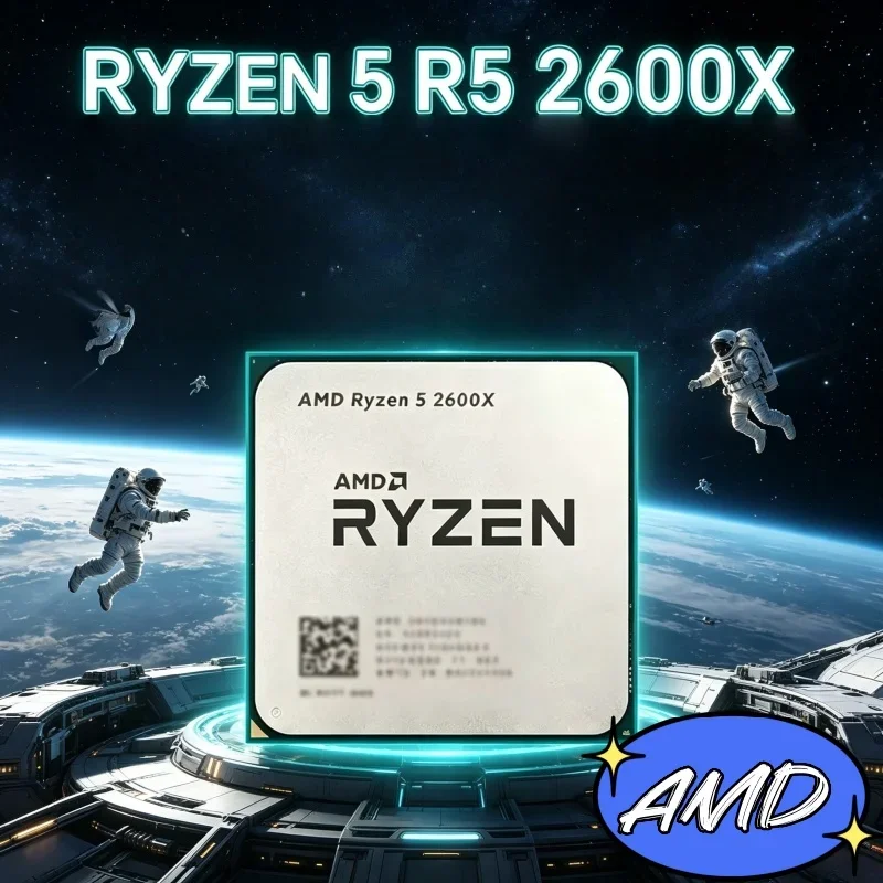 Ryzen 5 2600X AMD Desktop-Prozessor 6C12T 3,6GHz Basisfrequenz 95W TDP AM4-Sockel für DIY-Gaming-PC ohne Verpackung Image