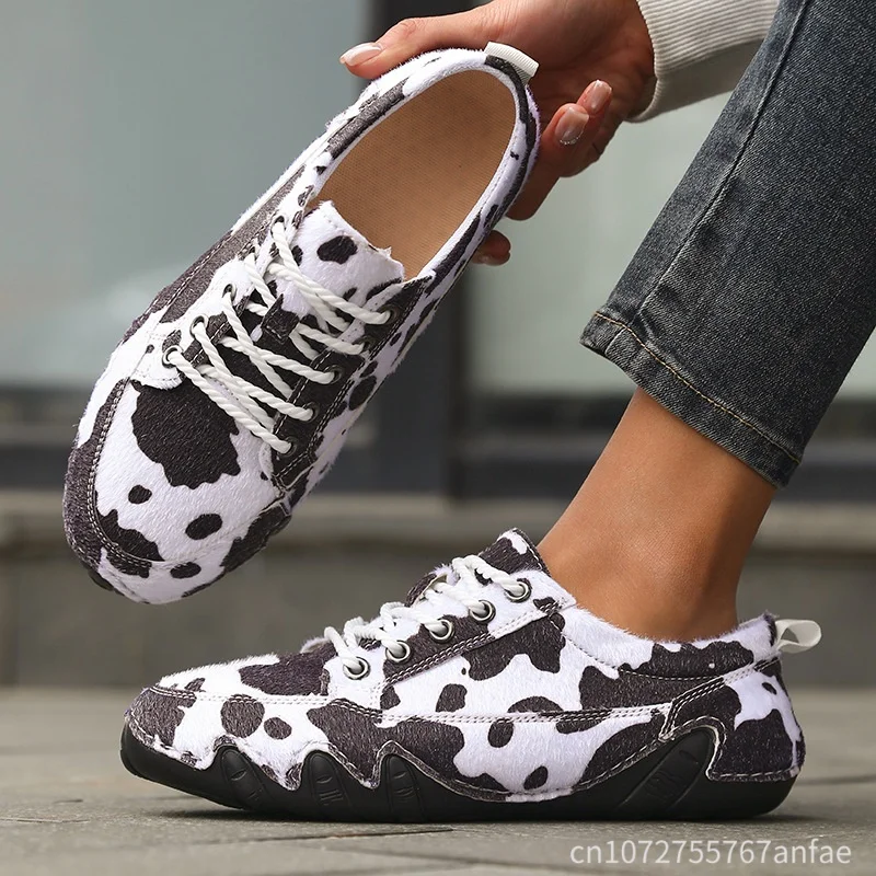 Neue Retro Outdoor Freizeitschuhe für Damen Atmungsaktiv Leichtgewichtig Große Größen Frühling Herbst Sportschuhe Bequeme Wanderschuhe