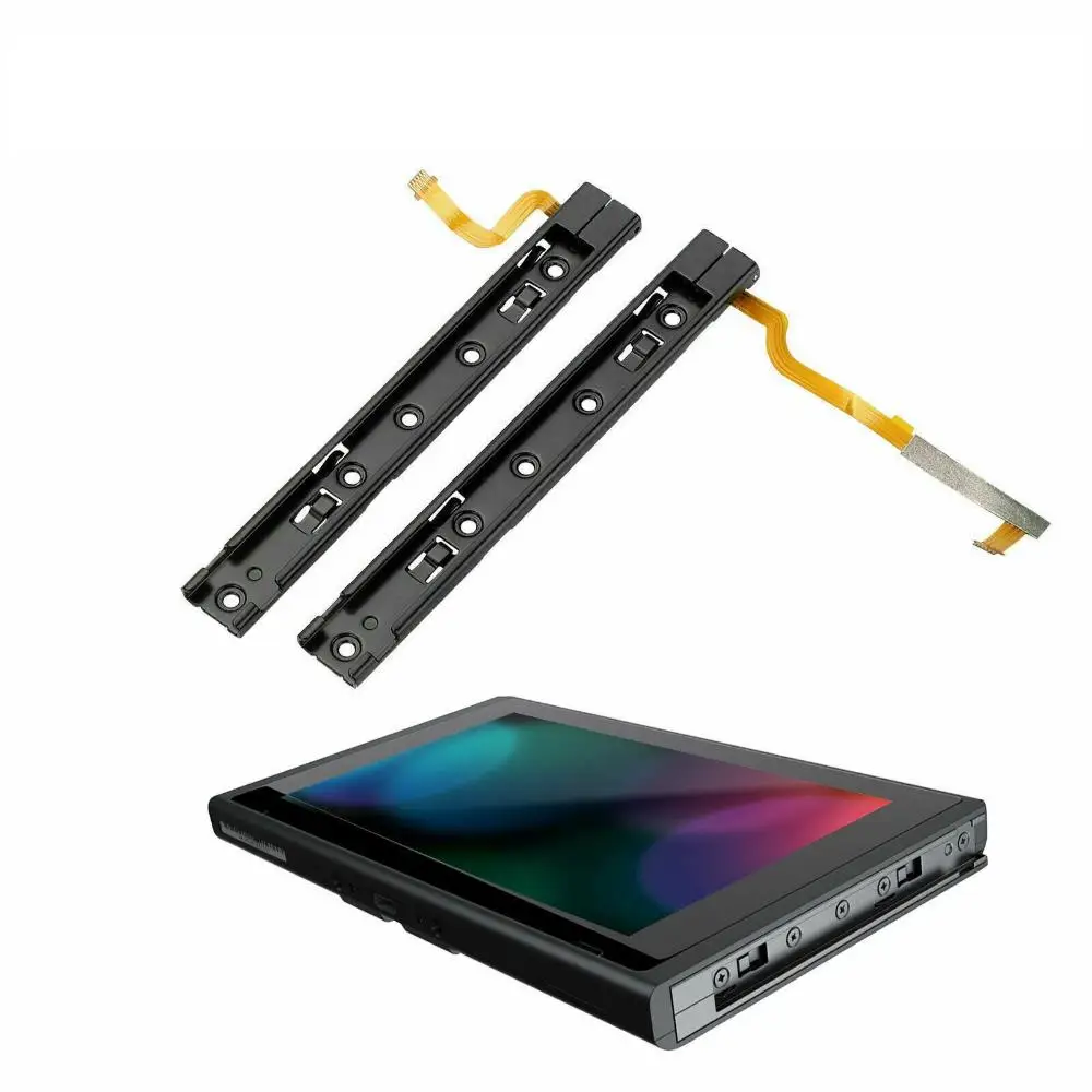 New Slider Rail for Nintendo Switch Left+Right Replacement Rail Slider Set Flex Cable for Nintendo Switch Joy-Con Accessories